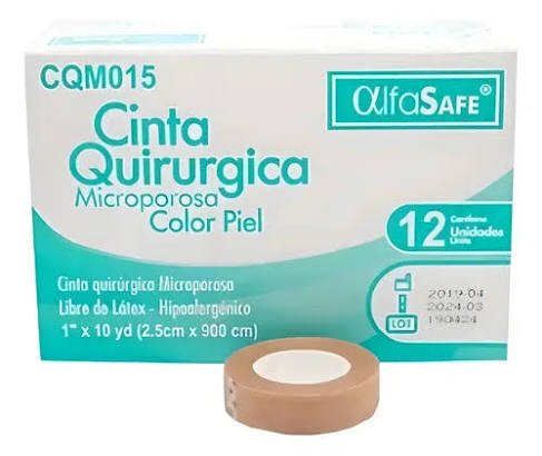 MICROPORE CINTA PIEL 1X10 YD CAJA X 12 UND (ALFASAFE)