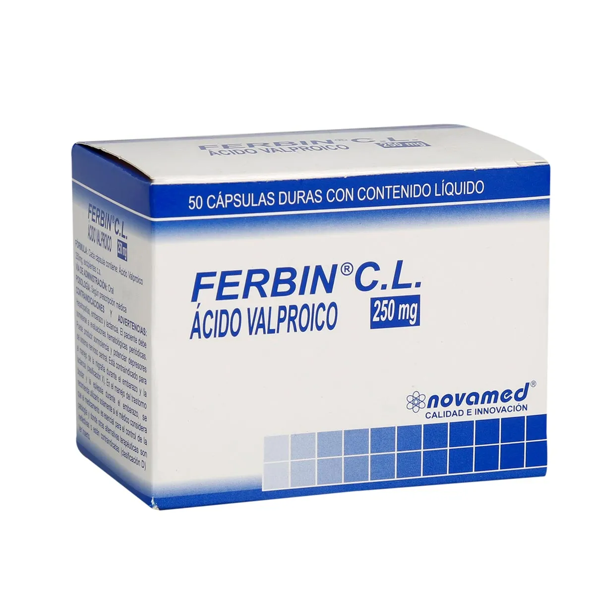 ACIDO VALPROICO 250 MG BLISTER X 10 CAPSULAS (NOVAMED)