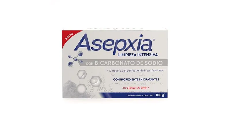 JABON ASEPXIA BICARBONATO BARRA X 100 GR