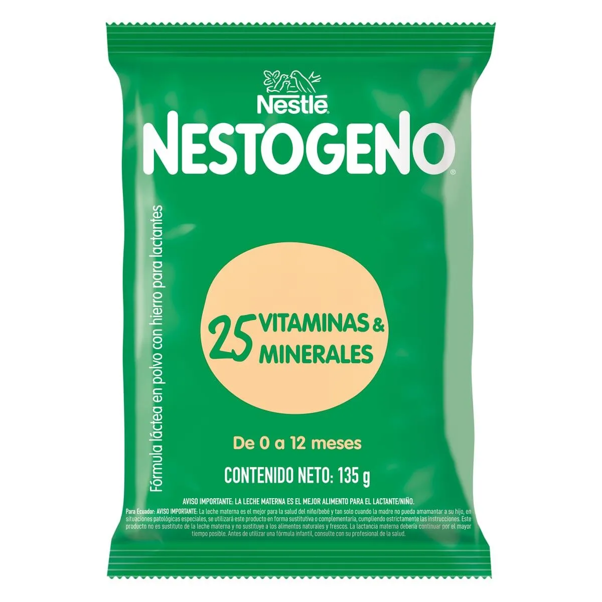 NESTOGENO 0 A 12 BOLSA X 135GR (NESTLE)