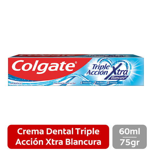 CREMA DENTAL COLGATE TRIPLE ACCION XTRA BLANCURA TUBO X 60 ML