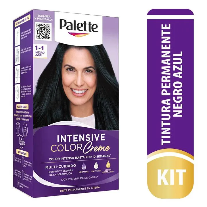 TINTE PALETTE COLOR NEGRO AZULADO 1-1
