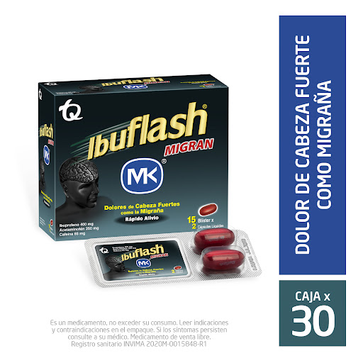 IBUFLASH MIGRAM CAJA X 30 CAPSULAS LIQUIDAS (MK)