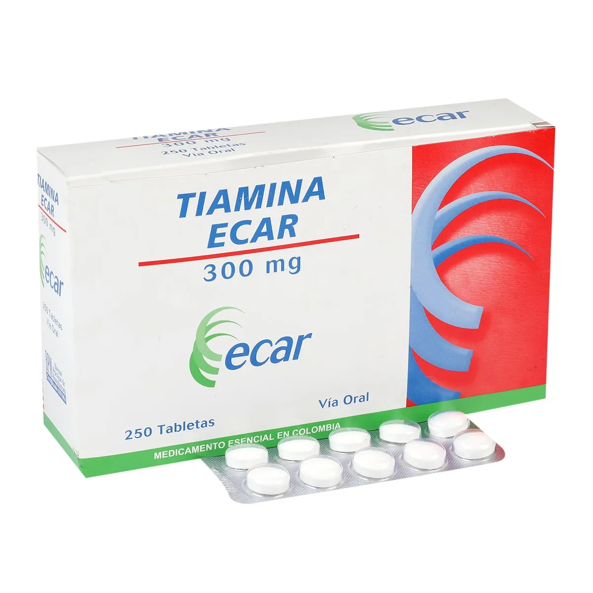 TIAMINA 300 MG CAJA X 300 TABLETAS (ECAR)