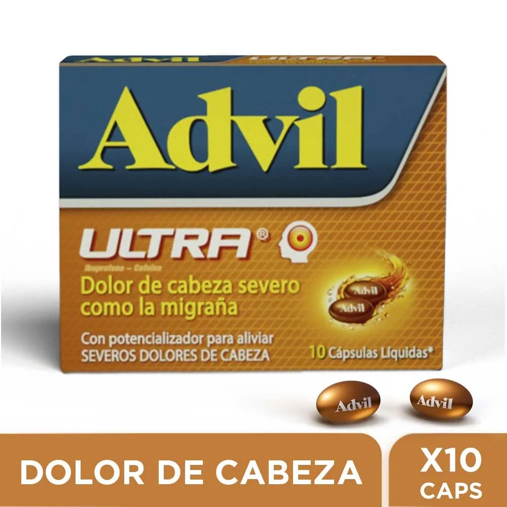 ADVIL ULTRA CAJA X 10 CAPSULAS (HALEON)