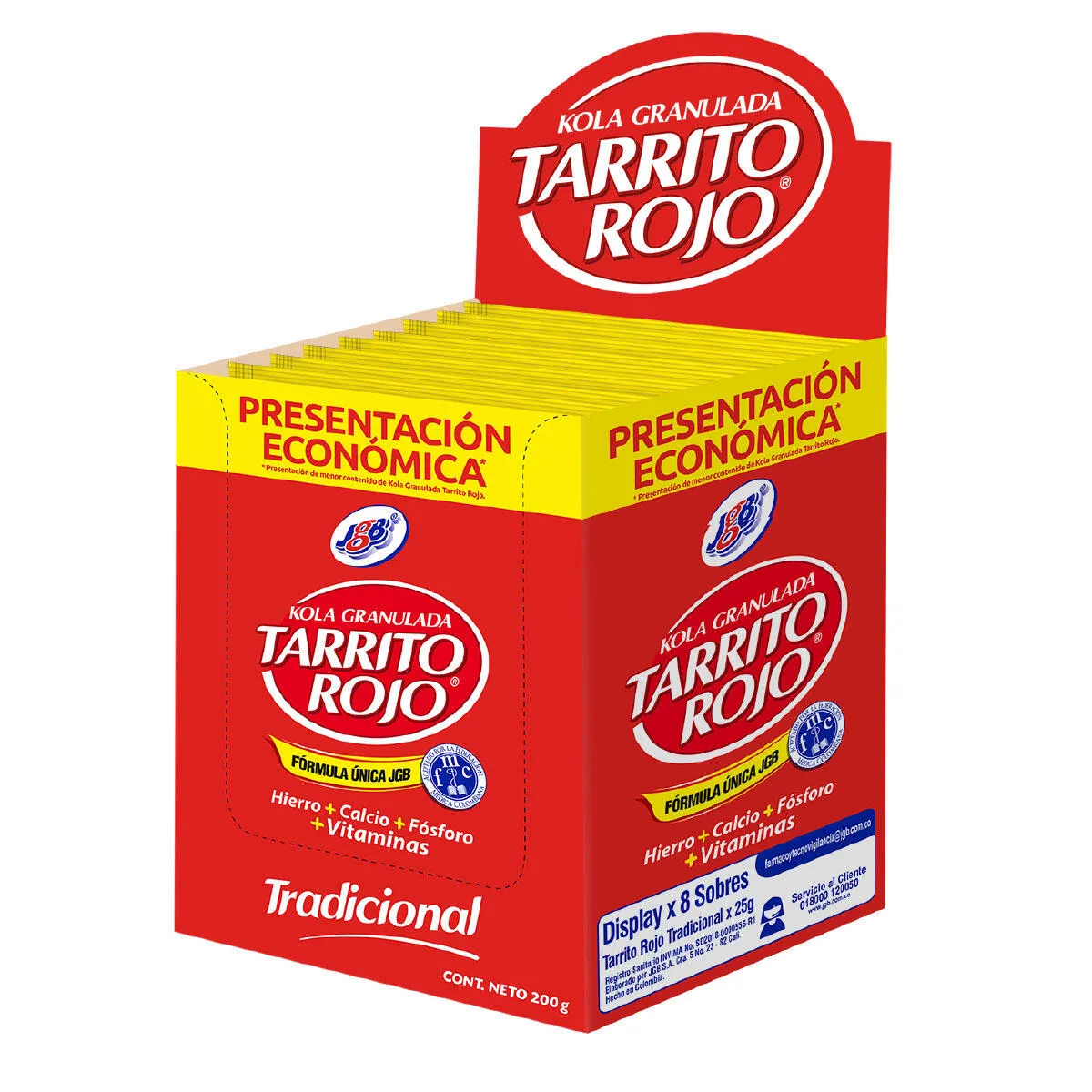 KOLA GRANULADA TRADICIONAL CAJA X 8 SOBRES X 25 GR (JGB)