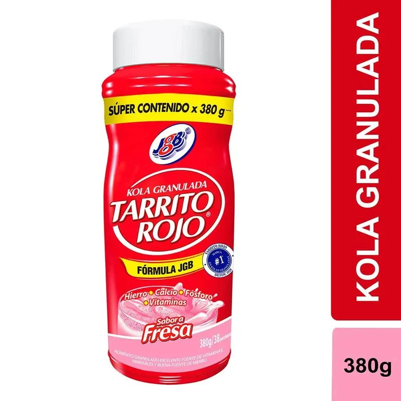 KOLA GRANULADA SABOR A FRESA FRASCO X 135 GR (JGB)