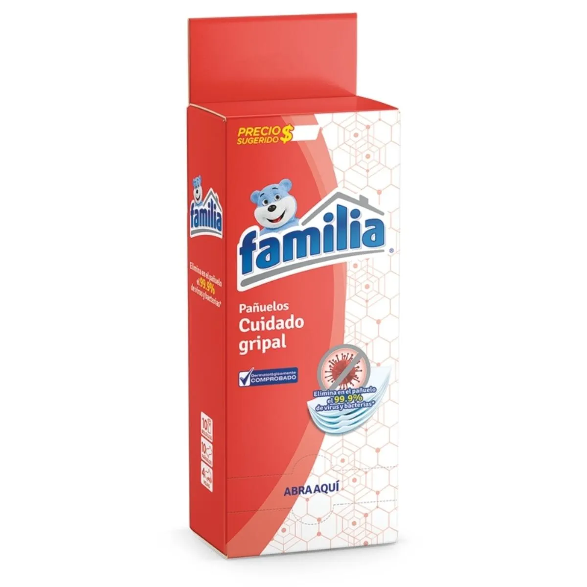 PAÑUELOS CUIDADO GRIPAL  CAJA X 10 UND (FAMILIA)