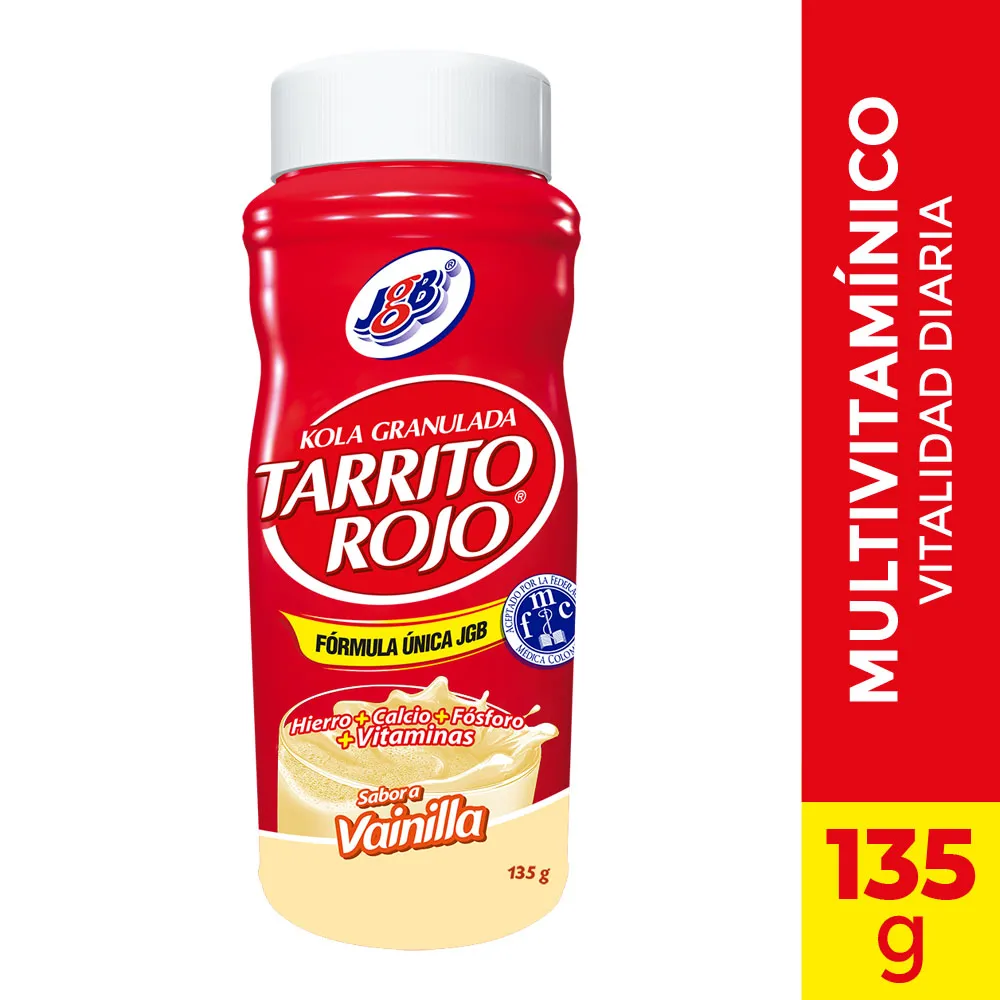 TARRITO ROJO SABOR VAINILLA FRASCO X 135 GR (JGB)