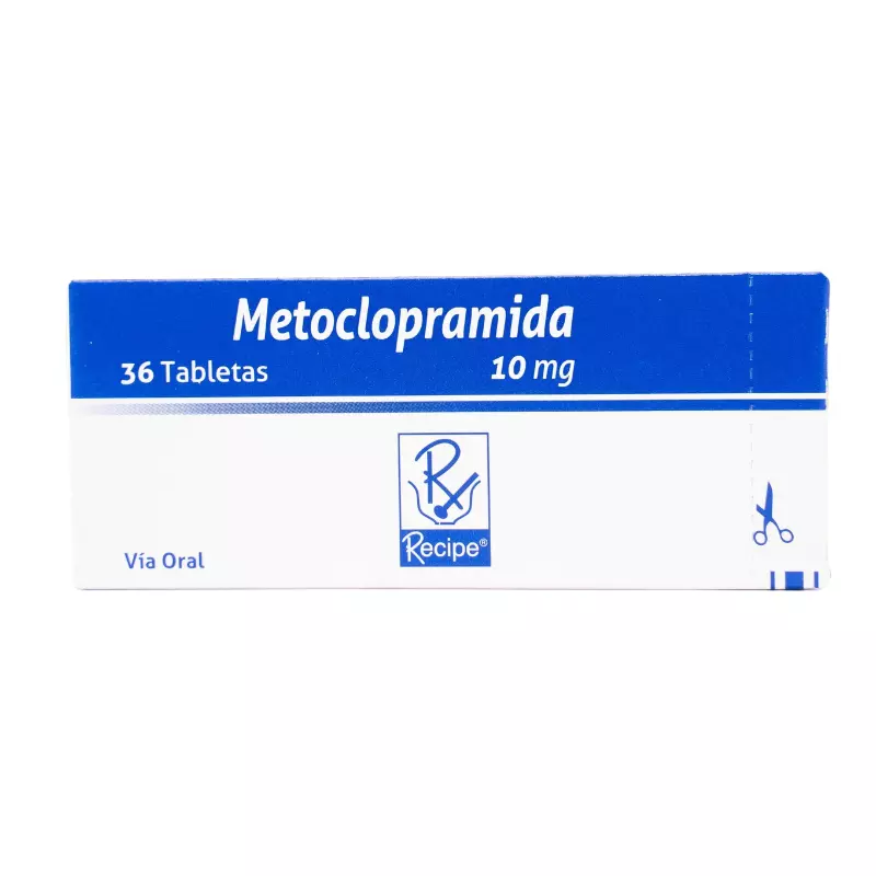 METOCLOPRAMIDA 10 MG CAJA X 36 TABLETAS (RECIPE)