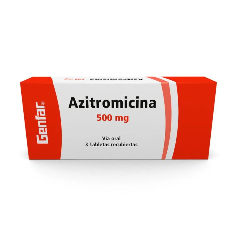 AZITROMICINA 500 MG CAJA X 3 TABLETAS (GENFAR)