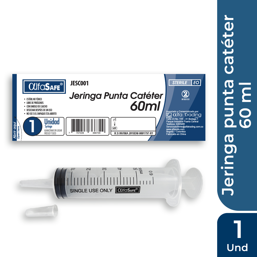 JERINGA 50 ML 3P 21GX1.1/2" CAJA X 100 UND (ALFASAFE)
