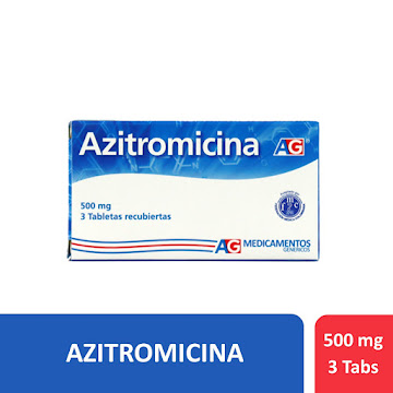 AZITROMICINA 500 MG CAJA X 3 TABLETAS (AG)