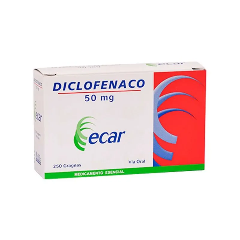 DICLOFENACO 50 MG CAJA X 250 TABLETAS (ECAR)