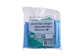 GORROS AZUL DESECHABLE TIPO ORUGA (ALFASAFE)