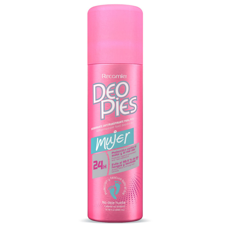 DESODORANTE AEROSOL DEO PIES SPRAY MUJER FRASCO X 260 ML