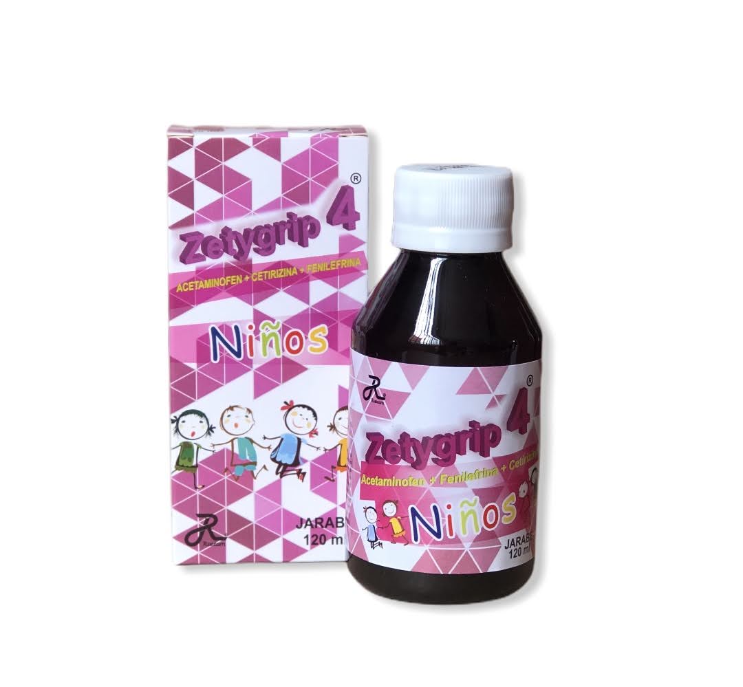 ZETYGRIP 4 NIÑOS JARABE FRASCO X 60 ML