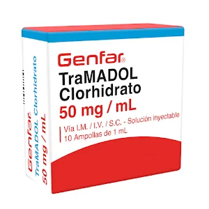 TRAMADOL CLORHIDRATO 50 MG /1ML CAJA X 5 AMPOLLAS (GENFAR)