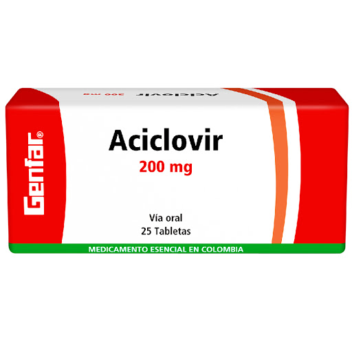 ACICLOVIR 200MG CAJA X 25 TABLETAS (GENFAR)