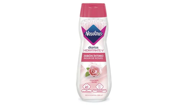 JABON INTIMO NOSOTRAS AGUA DE ROSAS FRASCO X 200 ML