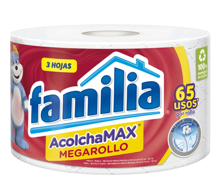 PAPEL HIGIENICO MEGARROLLO FAMILIA