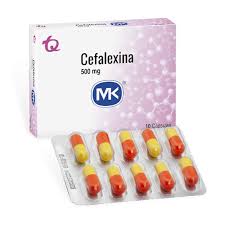 CEFALEXINA 500 MG CAJA X 10 CAPSULAS (MK)
