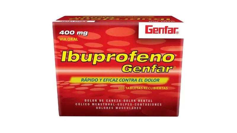 IBUPROFENO 400 MG CAJA X 100 TABLETAS (GENFAR)