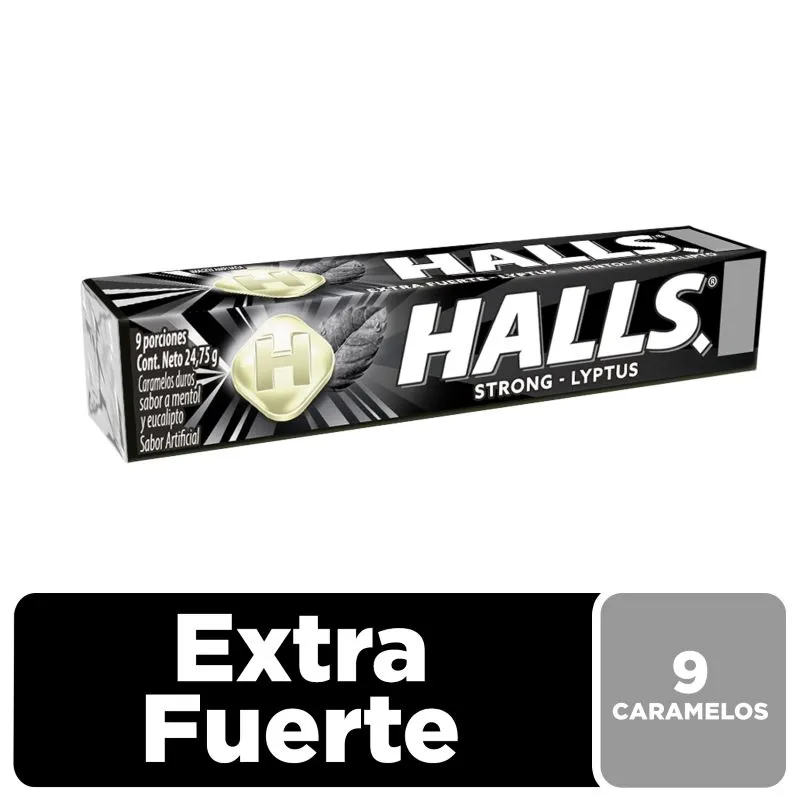 HALLS EN BARRA X 9 UND
