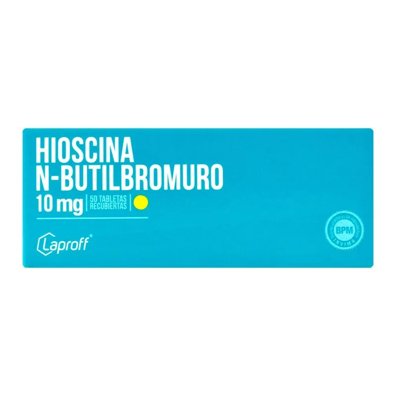 HIOSCINA N BUTILBROMURO 10 MG CAJA X 50 TAB  (LAPROFF)