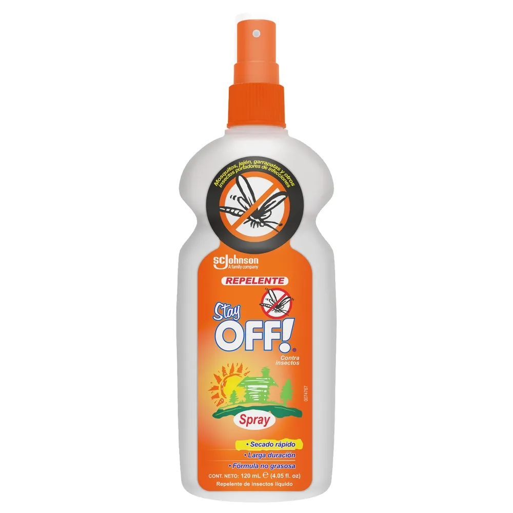 REPELENTE SPRAY STAY OFF ADULTO FRASCO X 120 ML (JOHNSONS)