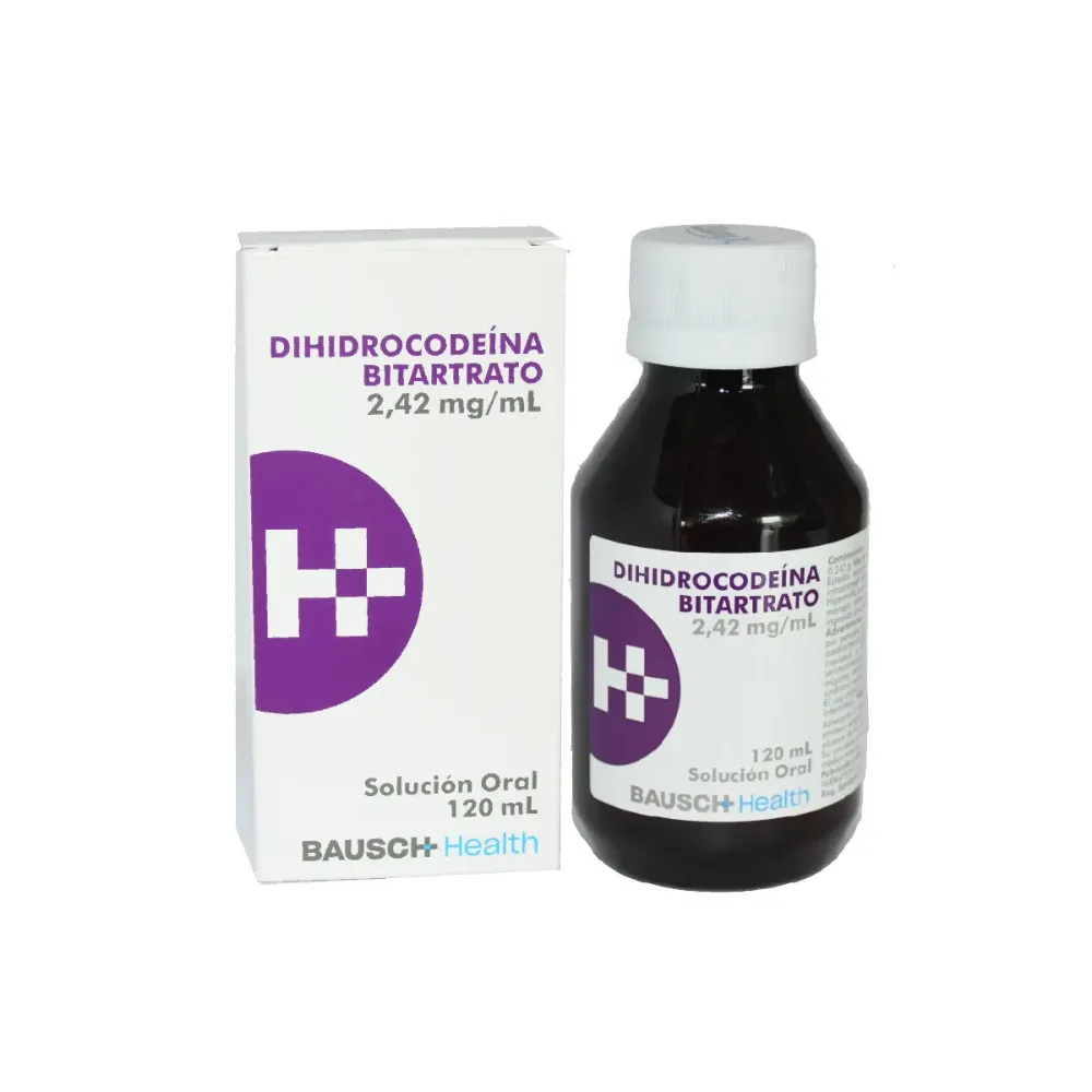 DIHIDROCODEINA BITARTRATO 2,42 MG/ML JARABE FRASCO X 120 ML (HUMAX)
