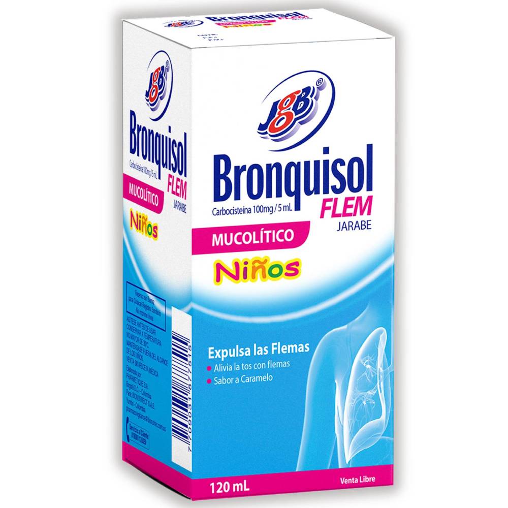 BRONQUISOL FLEM JARABE NIÑO FRASCO X 120 ML