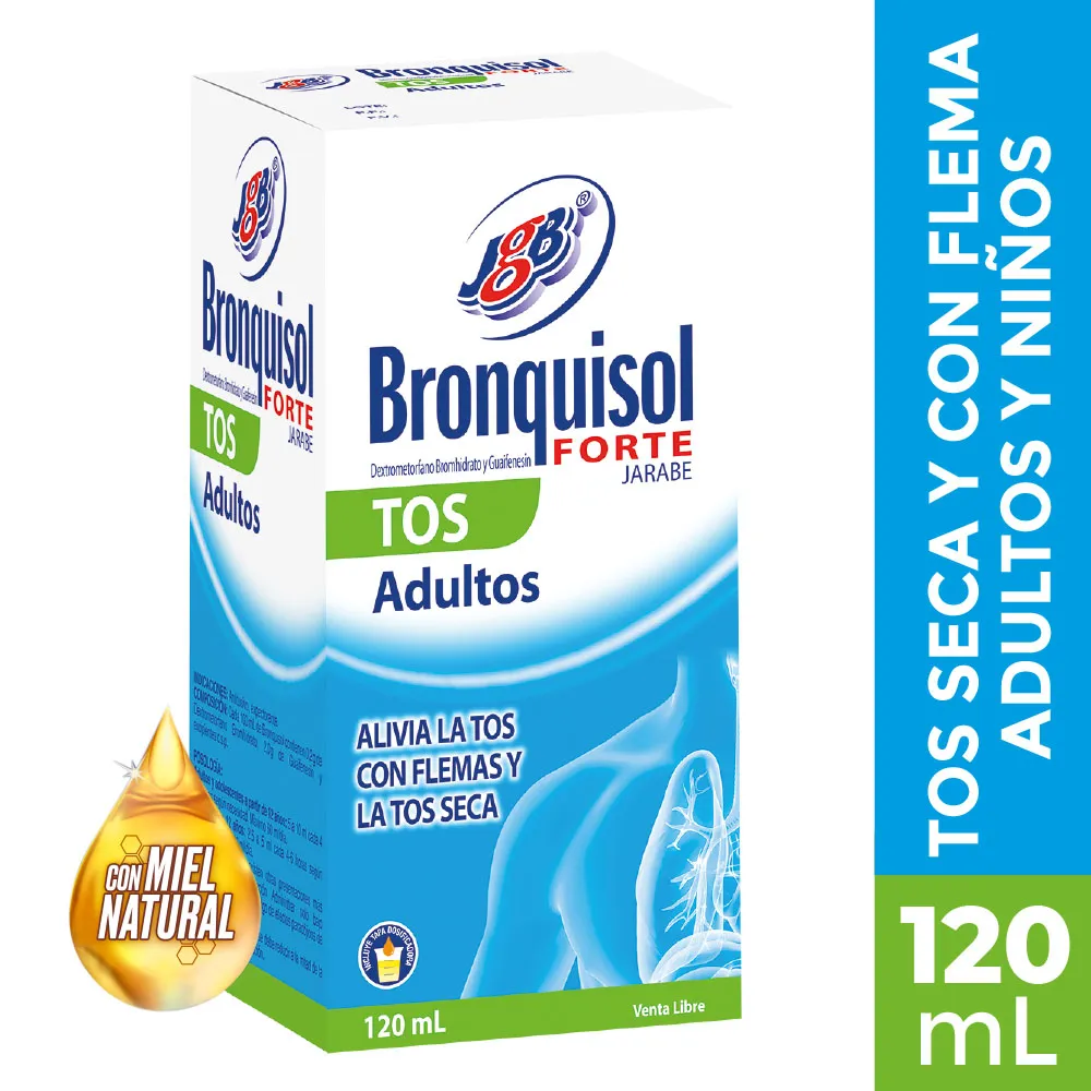 BRONQUISOL FORTE JARABE ADULTO FRASCO X 120 ML