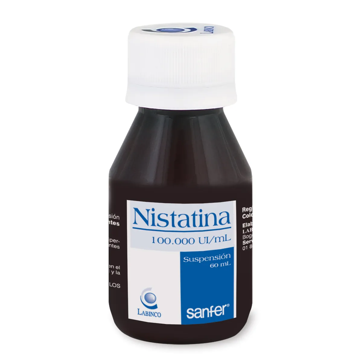 NISTATINA SUSPENSION FRASCO X 60 ML (SANFER)