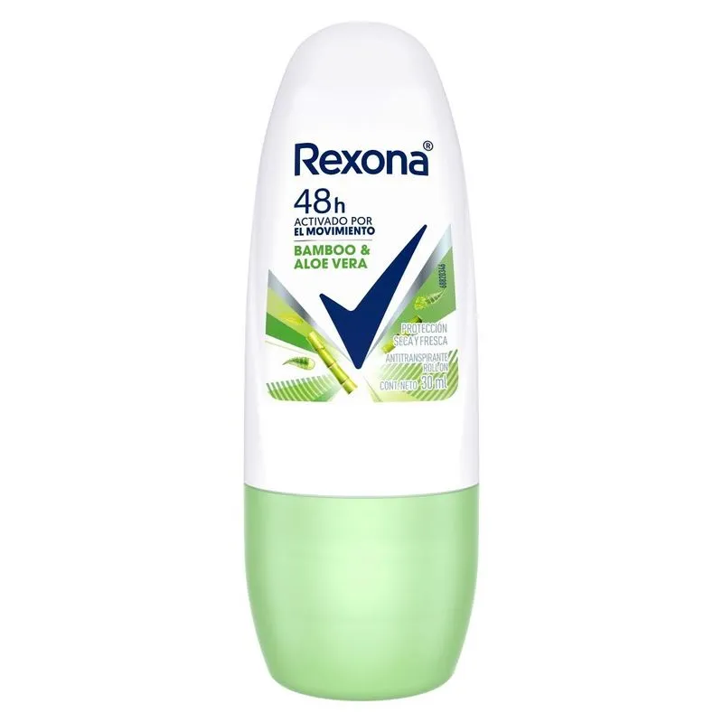 DESODORANTE ROLLON REXONA BAMBOO ALOE VERA FRASCO X 30 ML