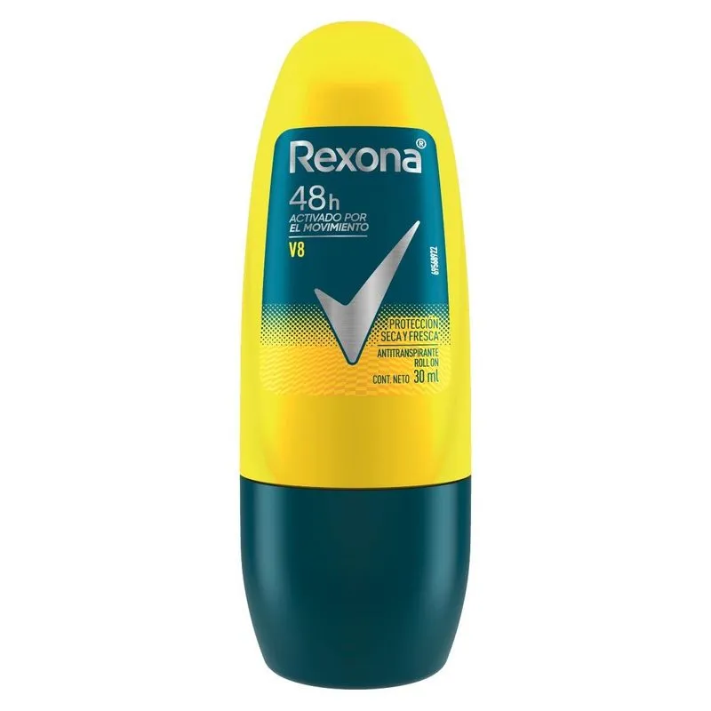 DESODORANTE ROLLON REXONA V8 48H FRASCO X 30 ML