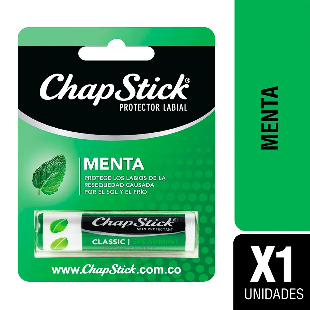 CHAP STICK MENTA PROTECTOR LABIAL