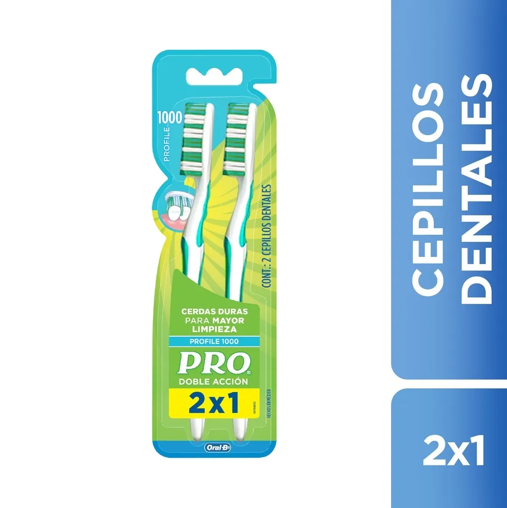 CEPILLO DENTAL PRO 2X1 1000 DURO
