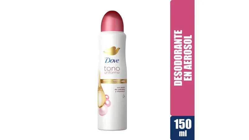 DESODORANTE DOVE AEROSOL TONO UNIFORME FRASCO X 150 ML