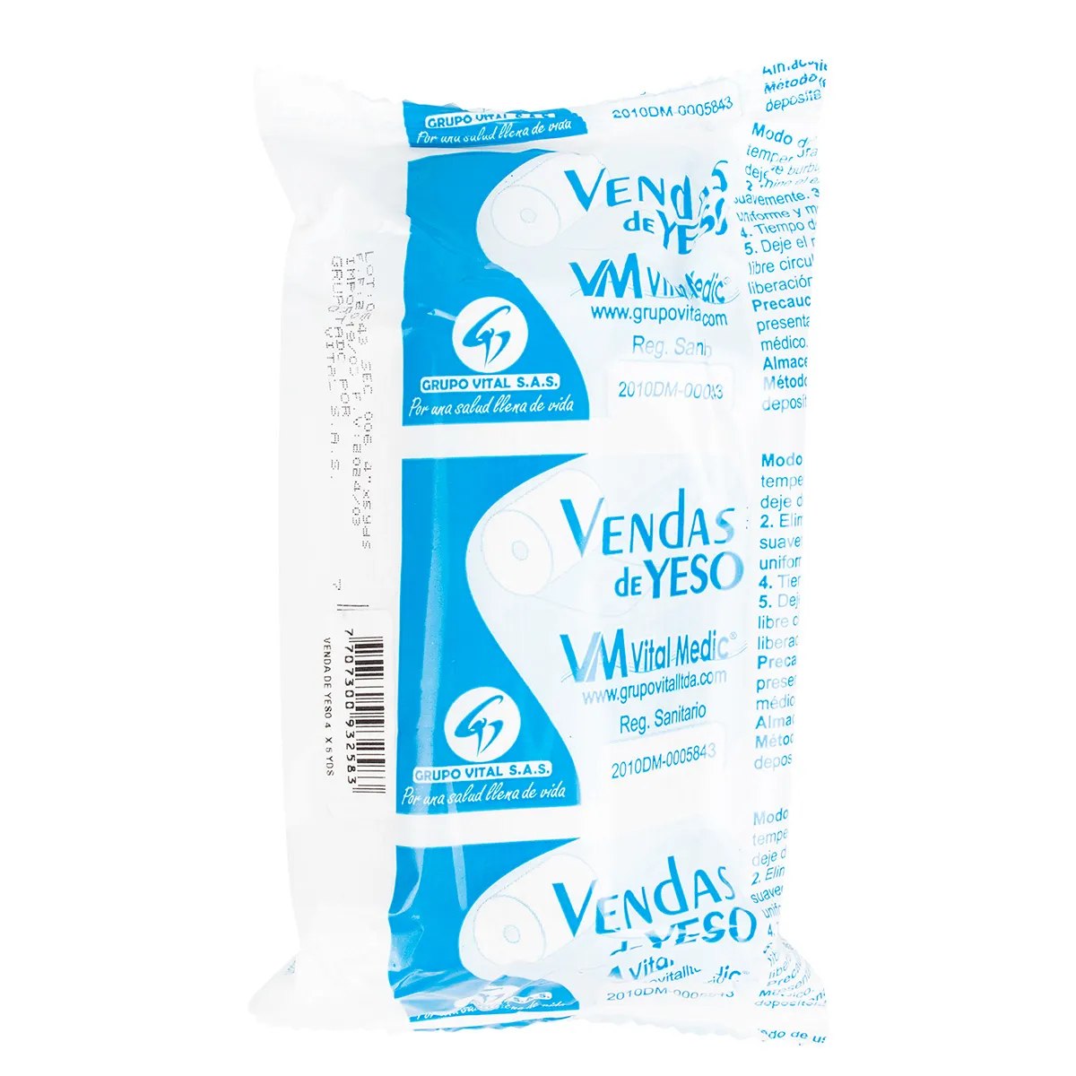 VENDA DE YESO 4X5 YARDAS (VWVITAL MEDIC)