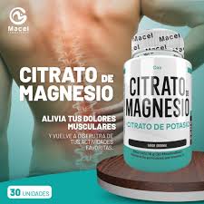 CITRATO DE DE MAGNESIO +CITRATO DE POTASIO FRASCO X 30 CAPSULAS (MACEL)