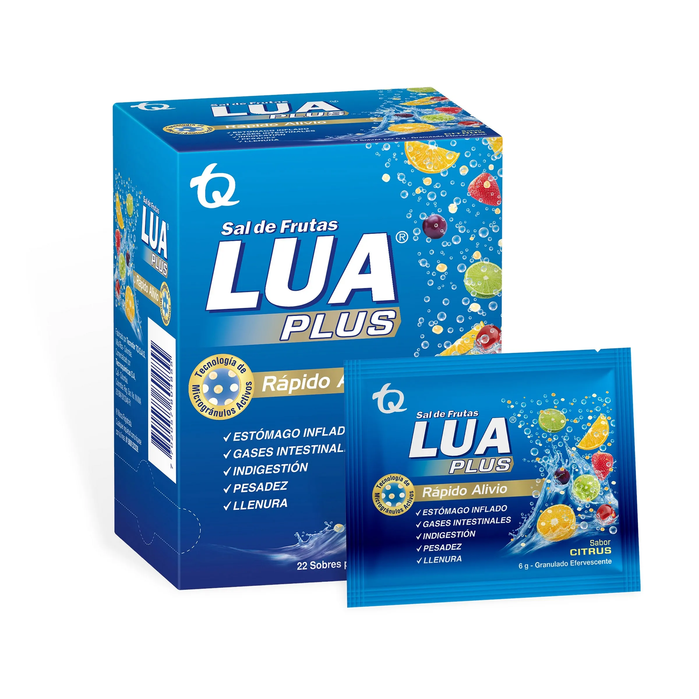 SAL DE FRUTAS LUA PLUS CAJA X 22 SOBRES X 6 GR (TQ)