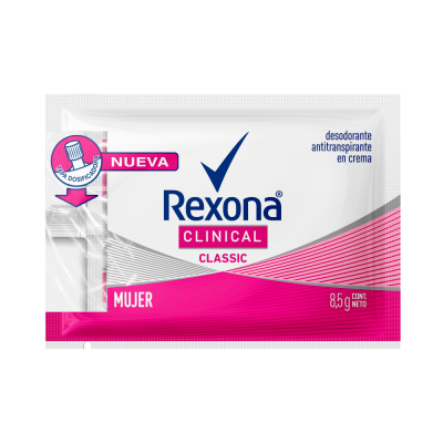DESODORANTE CLINICAL REXONA MUJER SOBRE X 8.5 GR