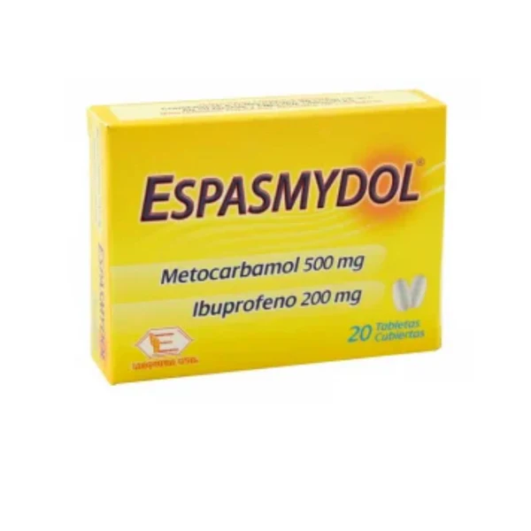 ESPASMYDOL 500MG / 200MG CAJA X 20 TABLETAS (BIOQUIFAR)