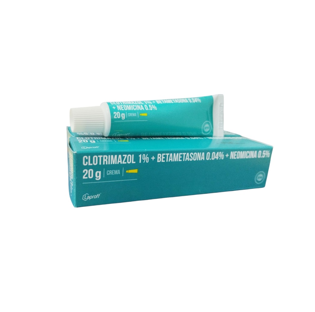CLOTRIMAZOL + BETAMETAZONA + NEOMICINA CREMA TOPICA TUBO X 20 GR (LAPROFF)