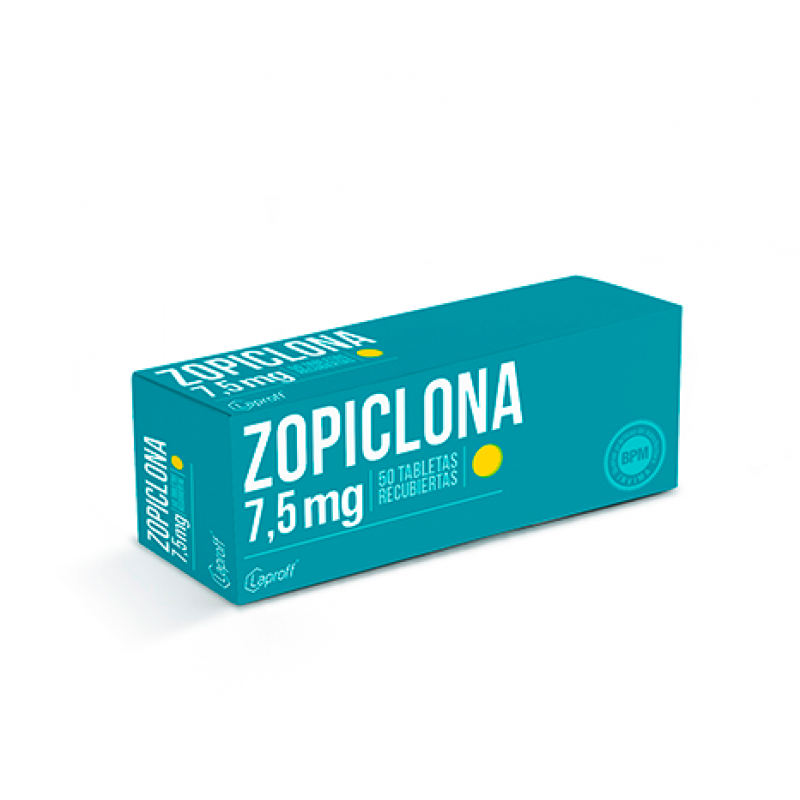 ZOPICLONA 7,5 MG CAJA X 50 TABLETAS (LAPROFF)