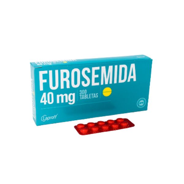 FUROSEMIDA 40 MG CAJA X 300 TABLETAS (LAPROFF)