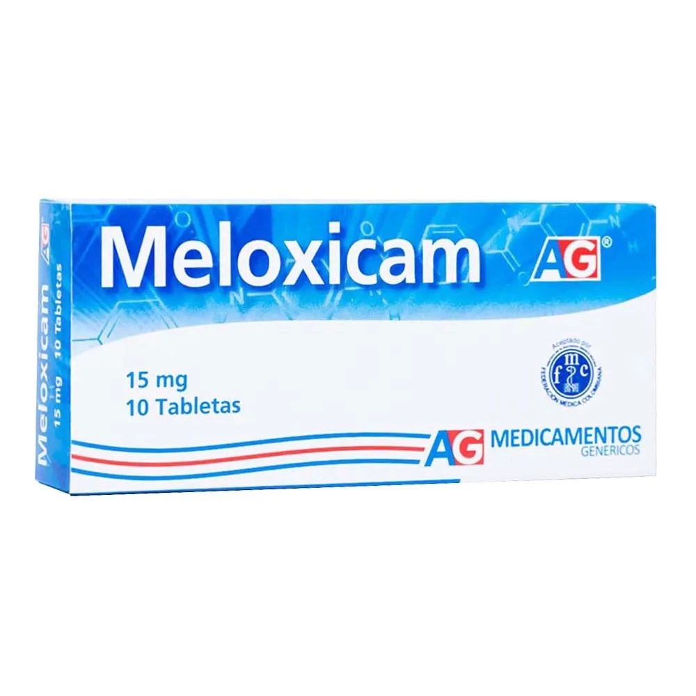 MELOXICAM 15 MG CAJA X 10 TABLETAS (AG)