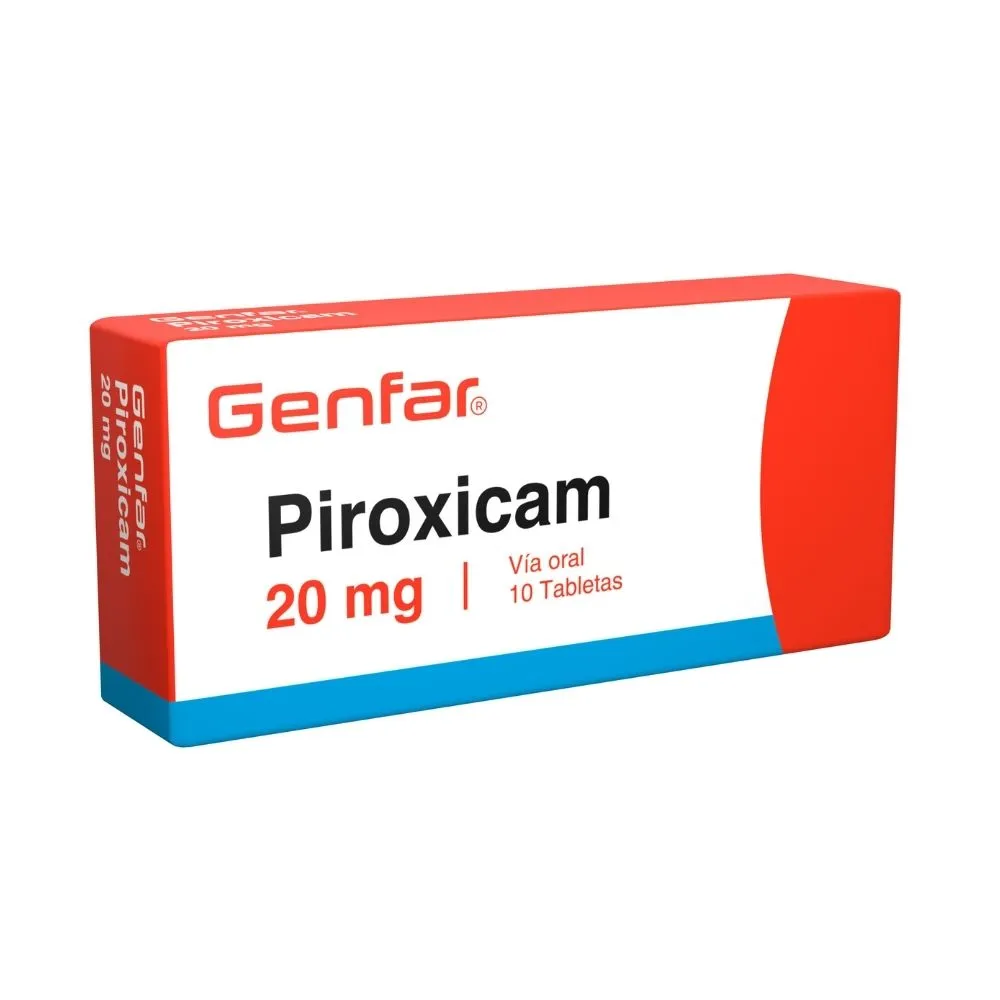 PIROXICAM 20 MG CAJA X 10 TABLETAS (GENFAR)