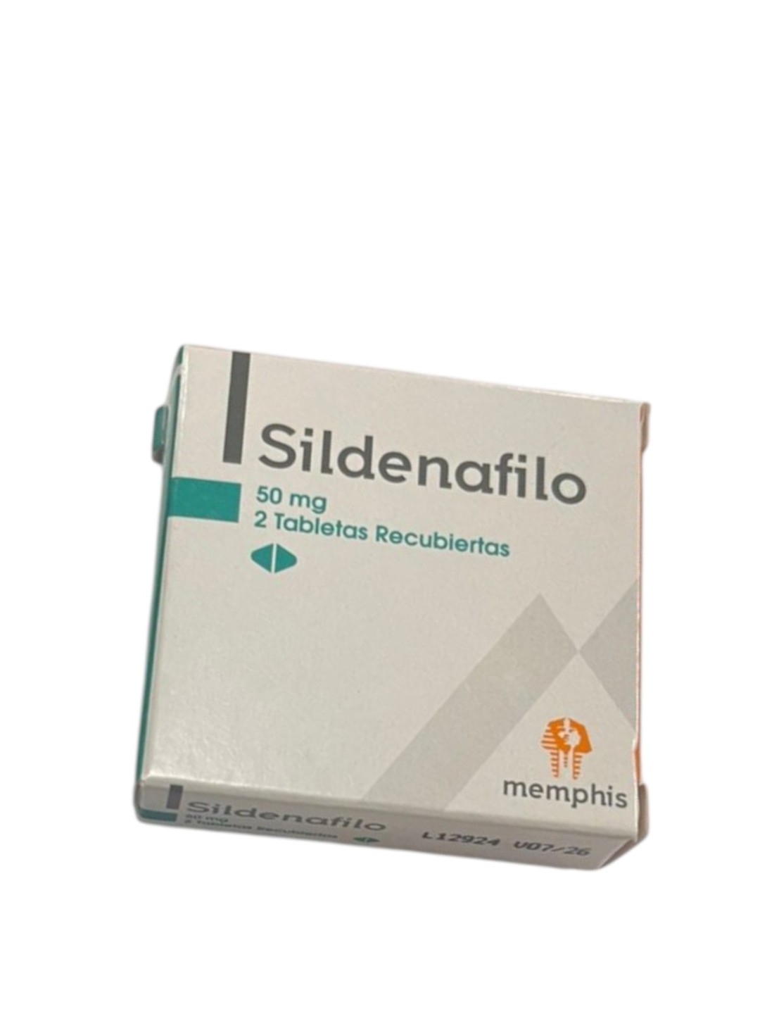 SILDENAFILO 50 MG CAJA X 2 TABLETAS (MEMPHIS)